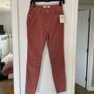 Free People Mauve Corduroy Pants (25) NWT